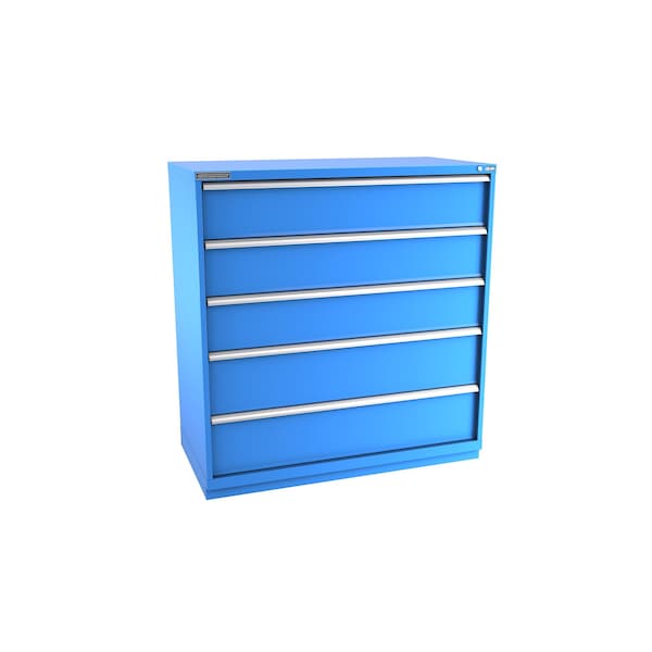 Champion Tool Storage Modular Drawer Cabinet, 5 Drawer, Blue, Steel, 56-1/2 in W x 28-1/2 in D x 59-1/2 in H D27000501ILCFTB-BB - main